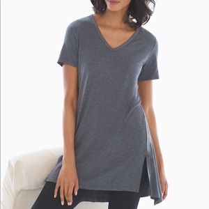 Soft Jersey Short Sleeve Tunic Tee